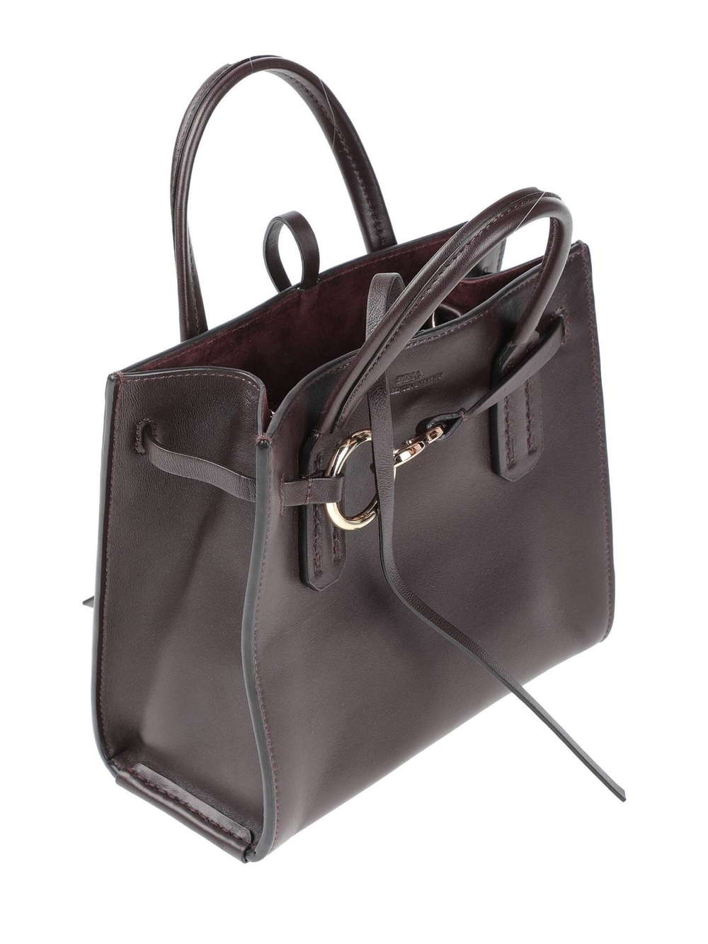 Leather Tote Bag in Dark Chocolate Brown - Structured Women’s Handbag
